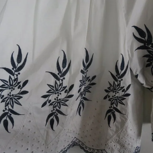 Moon River Peasant Top Blouse Size S - Picture 5 of 5